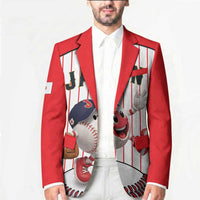 Japan Baseball Custom Blazer Japanese Flag Mascot Design