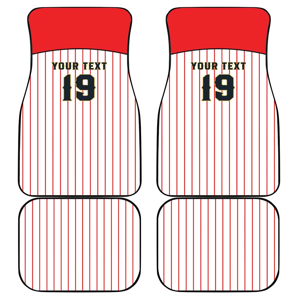 Japan Baseball Custom Car Mats Japanese Flag Mascot Design