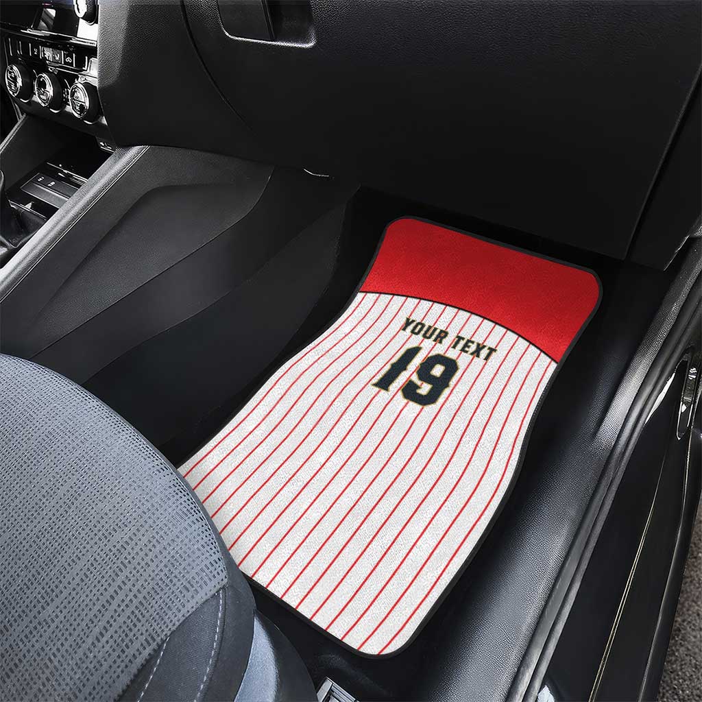 Japan Baseball Custom Car Mats Japanese Flag Mascot Design