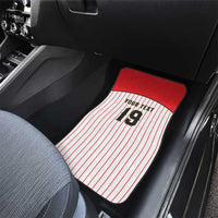 Japan Baseball Custom Car Mats Japanese Flag Mascot Design
