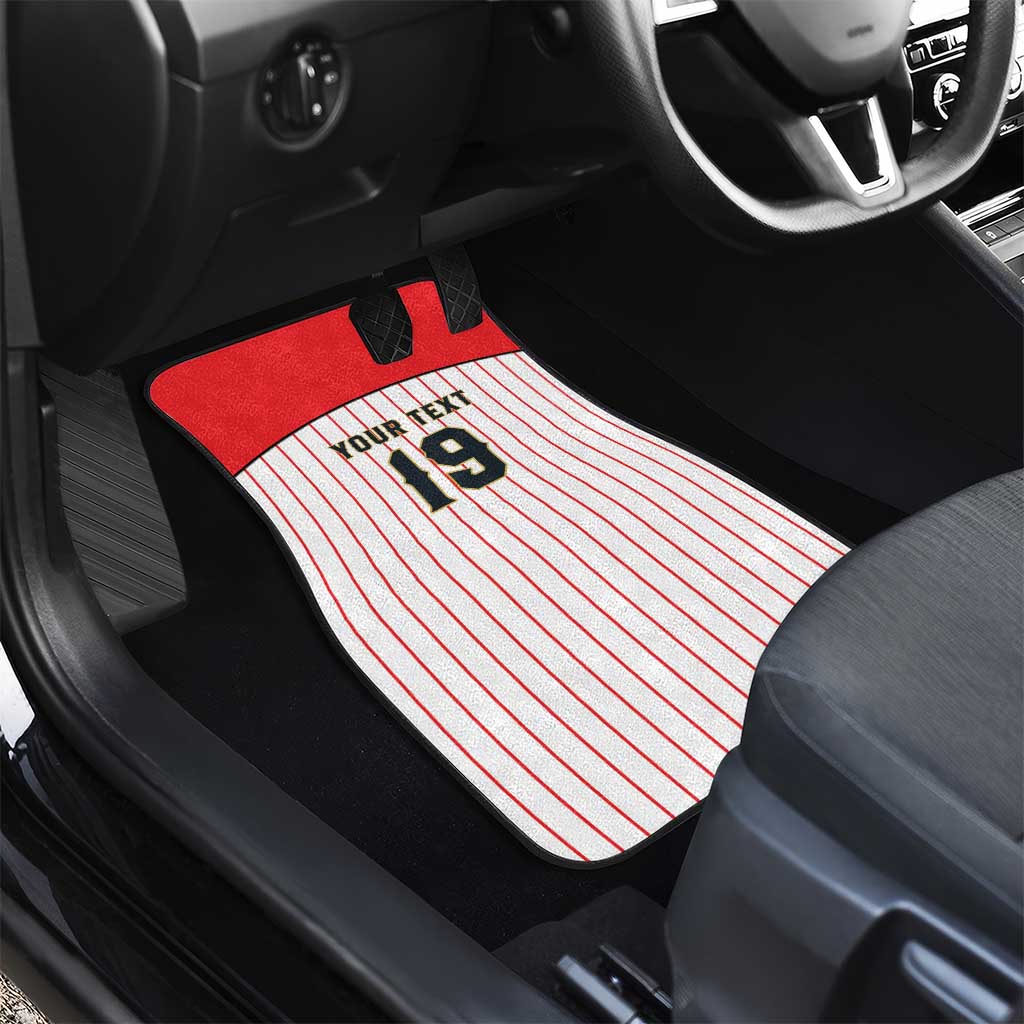 Japan Baseball Custom Car Mats Japanese Flag Mascot Design