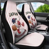 Japan Baseball Car Seat Cover Japanese Flag Mascot Design