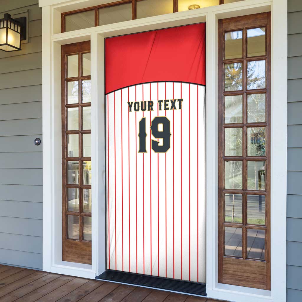 Japan Baseball Custom Door Cover Japanese Flag Mascot Design