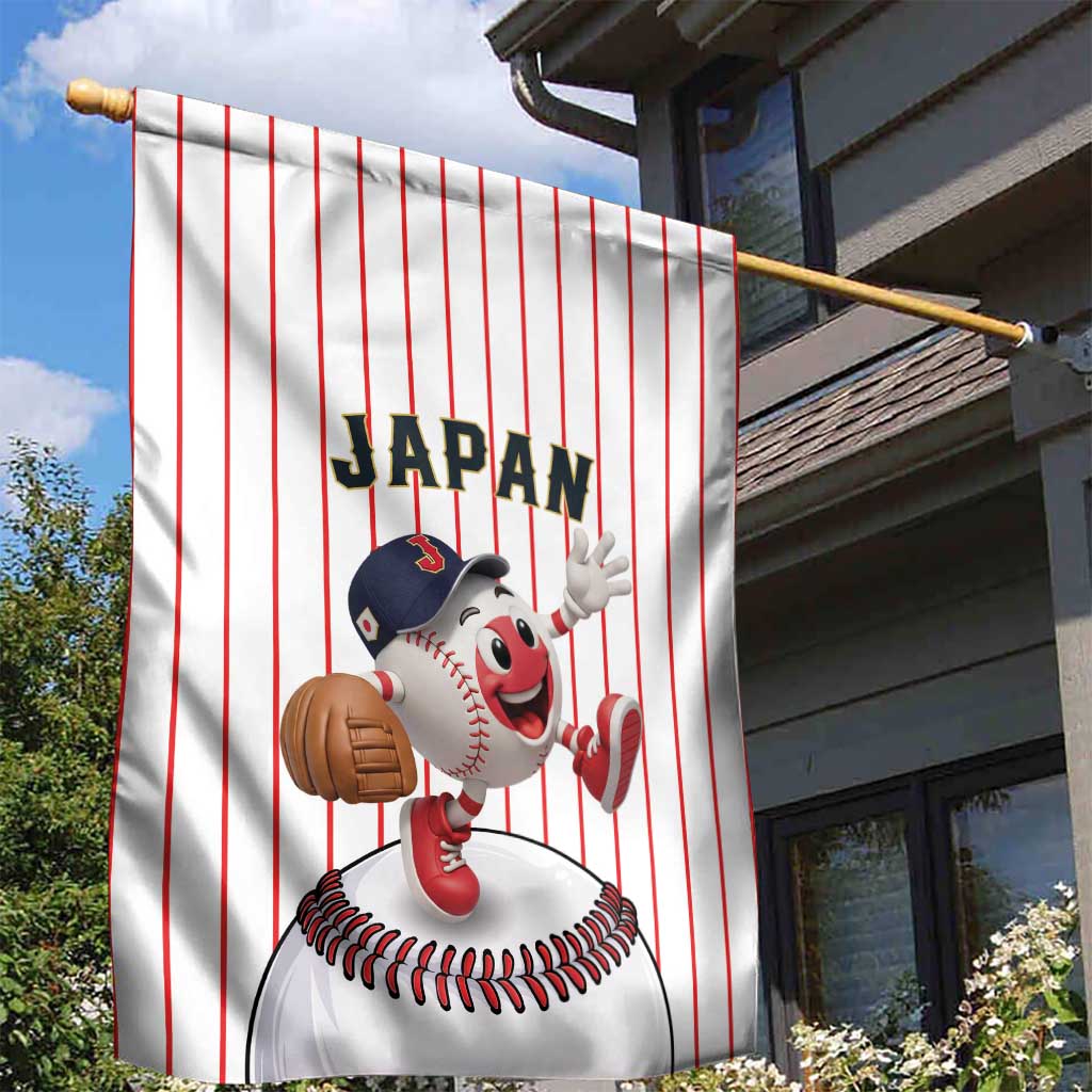 Japan Baseball Garden Flag Japanese Flag Mascot Design