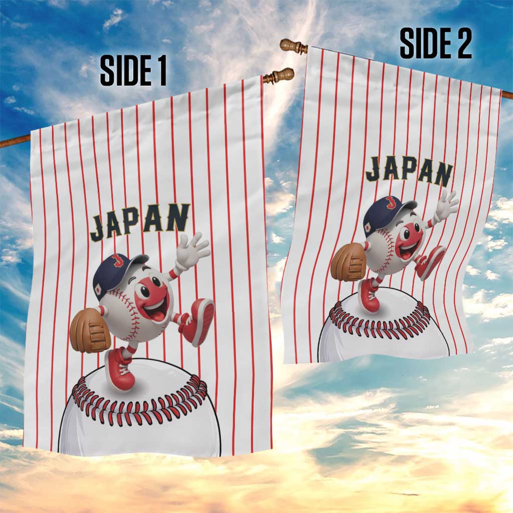 Japan Baseball Garden Flag Japanese Flag Mascot Design