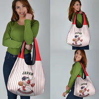Japan Baseball Grocery Bag Japanese Flag Mascot Design