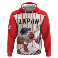 Japan Baseball Custom Hoodie Japanese Flag Mascot Design