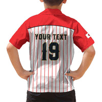 Japan Baseball Custom Kid Hawaiian Shirt Japanese Flag Mascot Design
