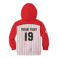Japan Baseball Custom Kid Hoodie Japanese Flag Mascot Design