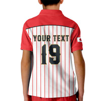 Japan Baseball Custom Kid Polo Shirt Japanese Flag Mascot Design