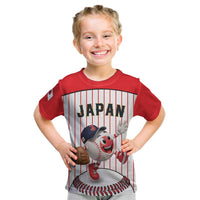 Japan Baseball Custom Kid T Shirt Japanese Flag Mascot Design