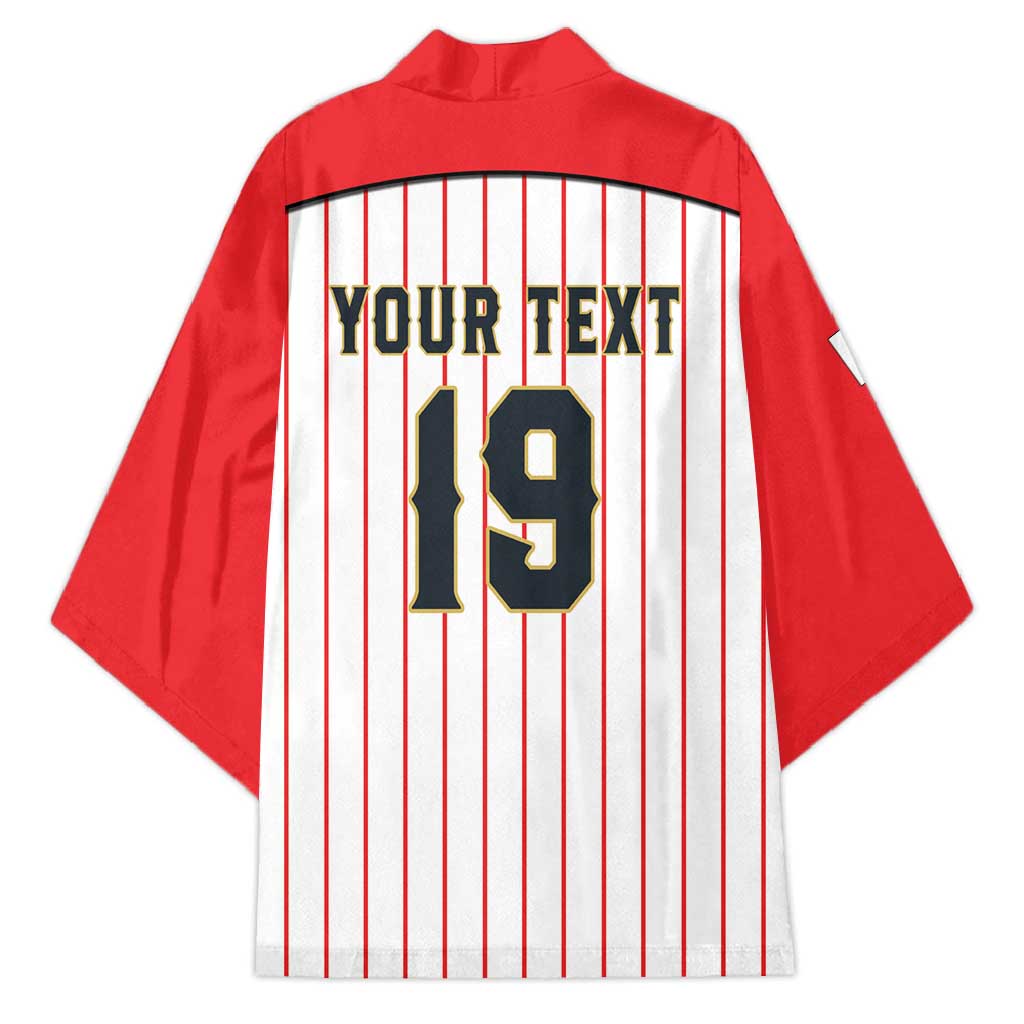 Japan Baseball Custom Kimono Japanese Flag Mascot Design