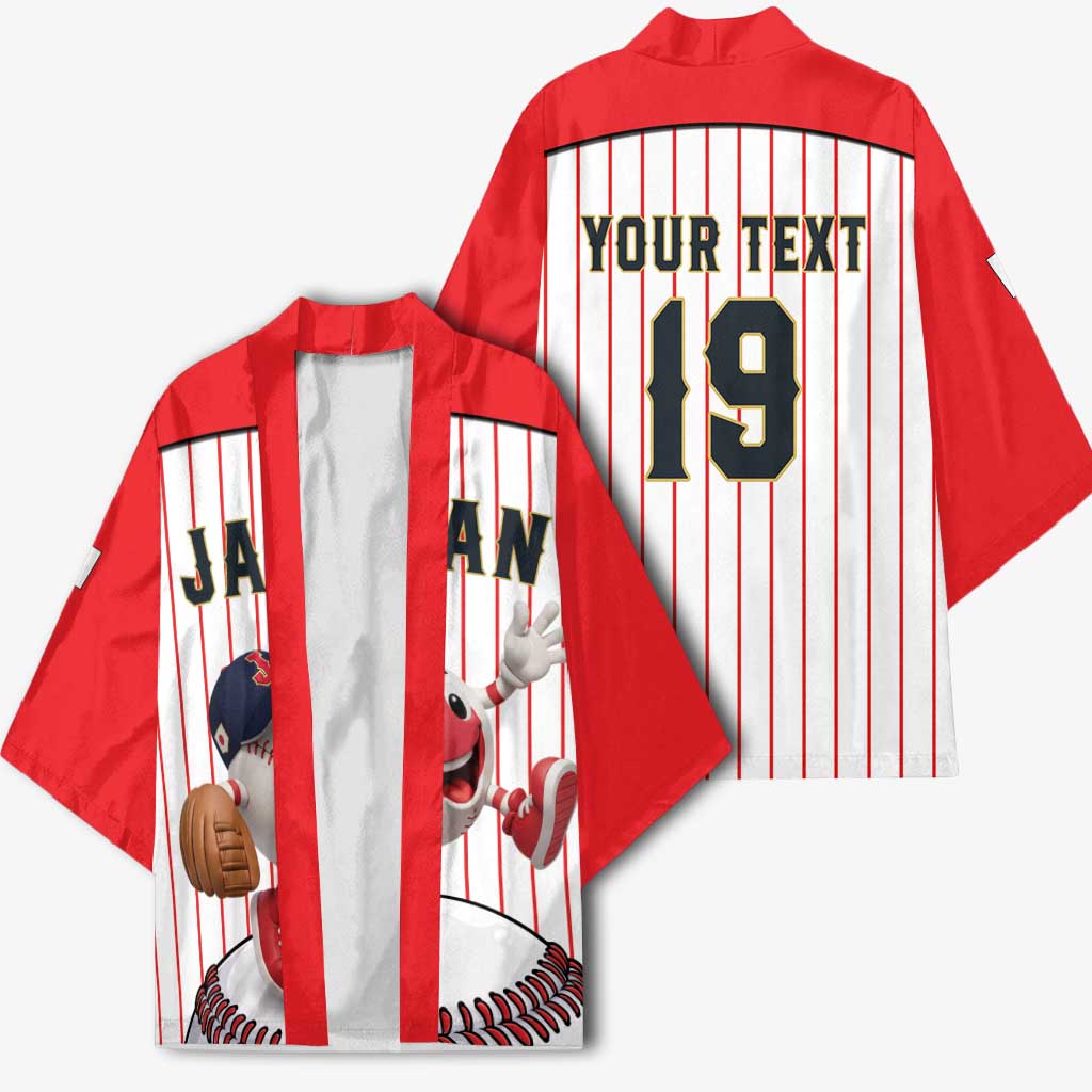Japan Baseball Custom Kimono Japanese Flag Mascot Design