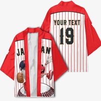 Japan Baseball Custom Kimono Japanese Flag Mascot Design