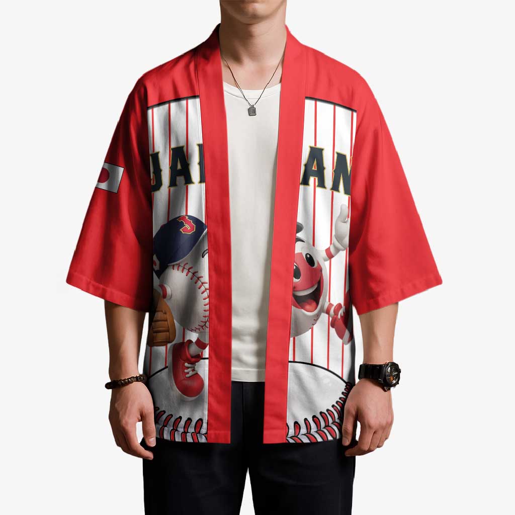 Japan Baseball Custom Kimono Japanese Flag Mascot Design