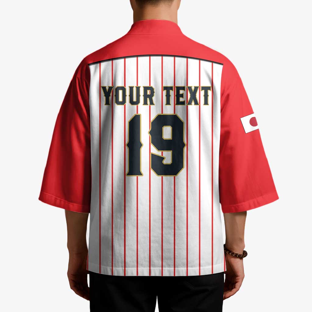 Japan Baseball Custom Kimono Japanese Flag Mascot Design