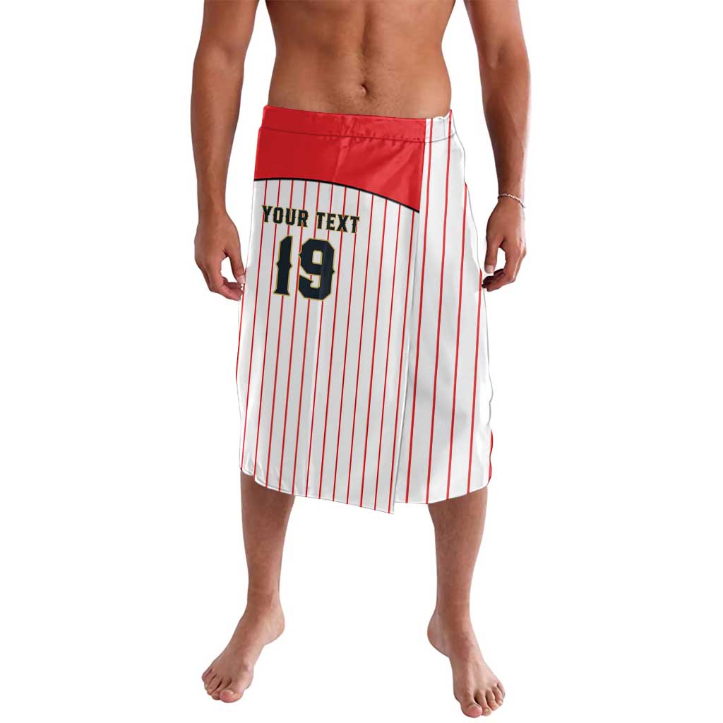 Japan Baseball Custom Lavalava Japanese Flag Mascot Design