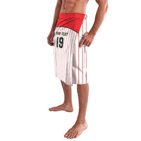 Japan Baseball Custom Lavalava Japanese Flag Mascot Design