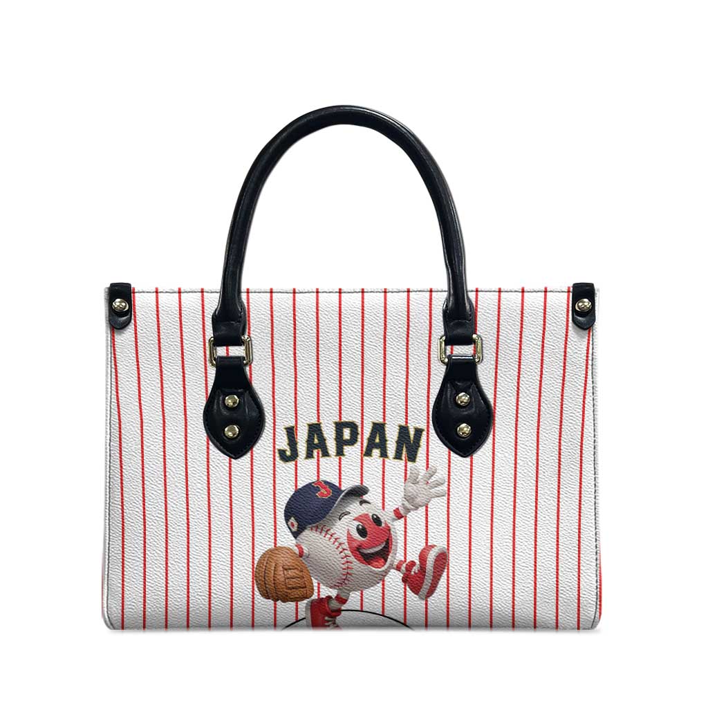 Japan Baseball Leather Bag Japanese Flag Mascot Design