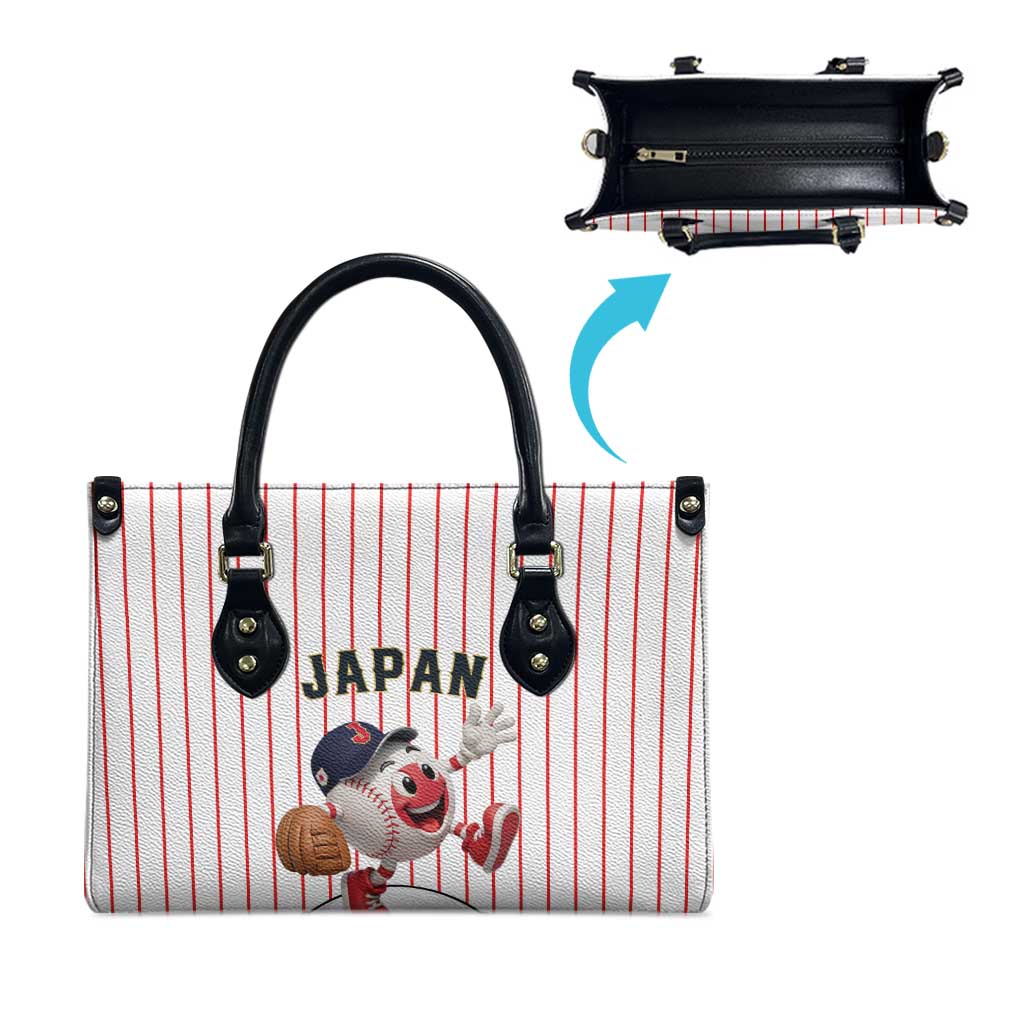 Japan Baseball Leather Bag Japanese Flag Mascot Design
