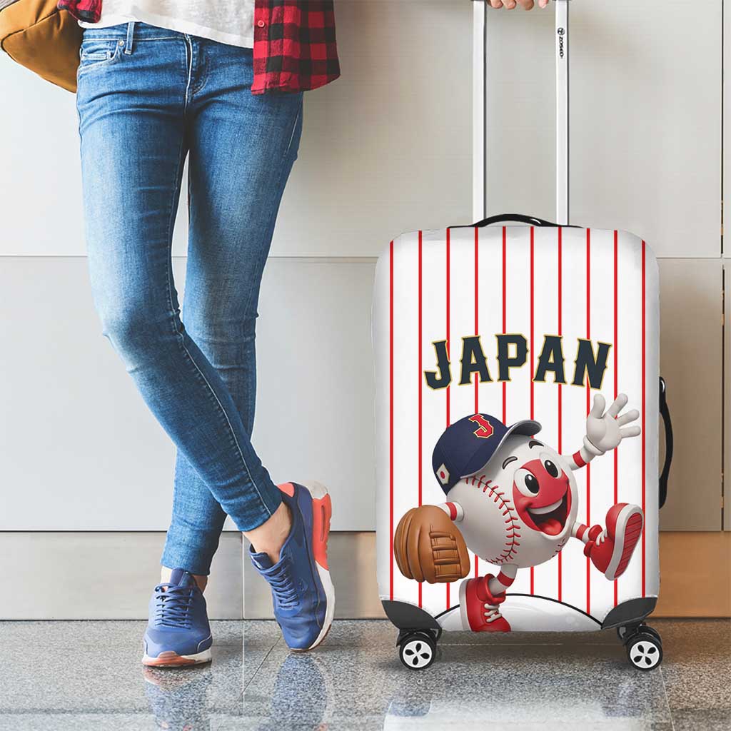 Japan Baseball Luggage Cover Japanese Flag Mascot Design