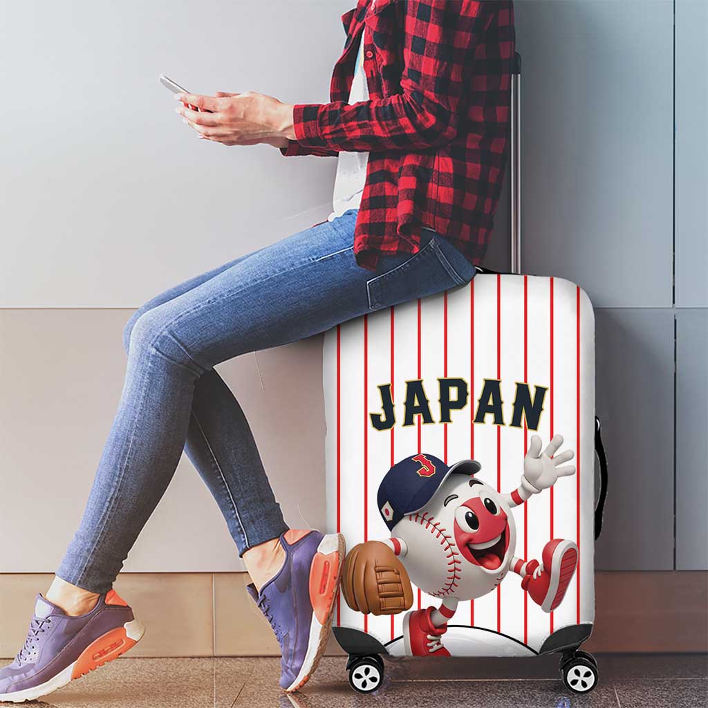 Japan Baseball Luggage Cover Japanese Flag Mascot Design