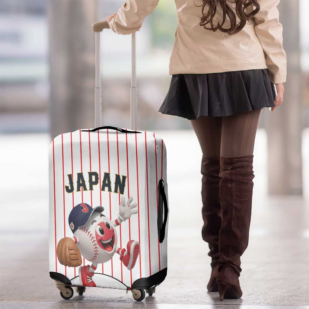 Japan Baseball Luggage Cover Japanese Flag Mascot Design