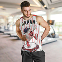 Japan Baseball Custom Men Tank Top Japanese Flag Mascot Design