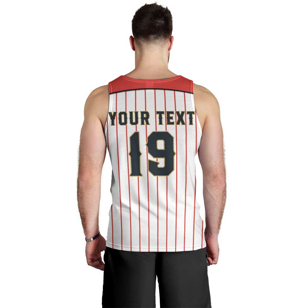 Japan Baseball Custom Men Tank Top Japanese Flag Mascot Design