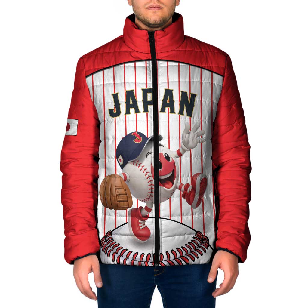 Japan Baseball Custom Padded Jacket Japanese Flag Mascot Design