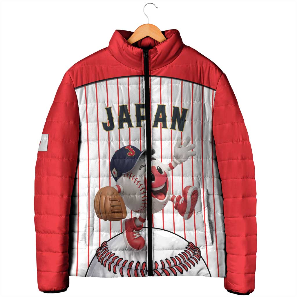 Japan Baseball Custom Padded Jacket Japanese Flag Mascot Design