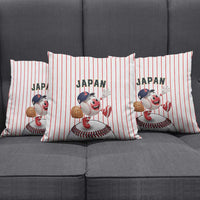 Japan Baseball Pillow Cover Japanese Flag Mascot Design