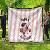 Japan Baseball Quilt Japanese Flag Mascot Design