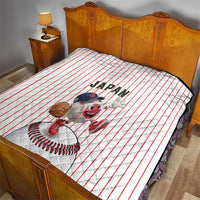 Japan Baseball Quilt Japanese Flag Mascot Design