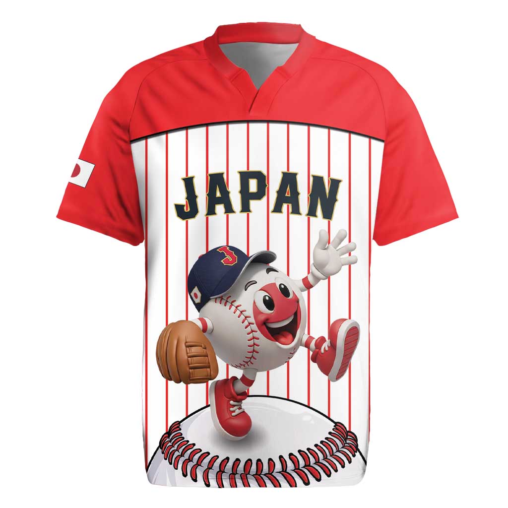 Japan Baseball Custom Rugby Jersey Japanese Flag Mascot Design