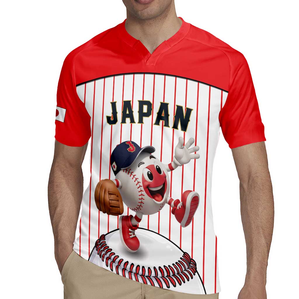 Japan Baseball Custom Rugby Jersey Japanese Flag Mascot Design