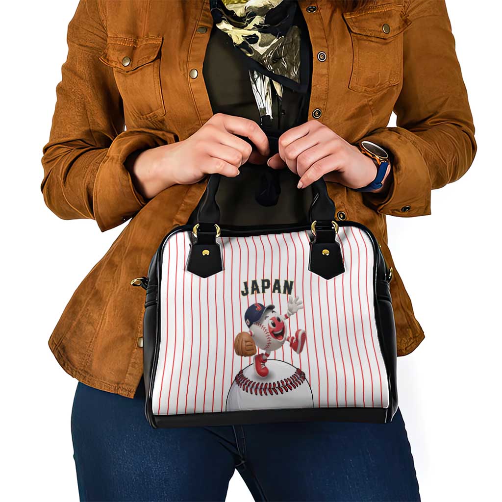 Japan Baseball Shoulder Handbag Japanese Flag Mascot Design