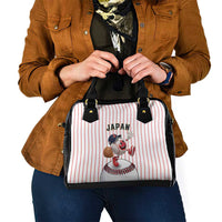 Japan Baseball Shoulder Handbag Japanese Flag Mascot Design