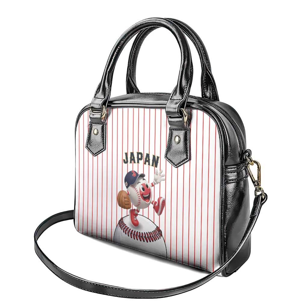 Japan Baseball Shoulder Handbag Japanese Flag Mascot Design