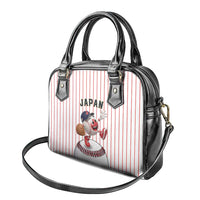 Japan Baseball Shoulder Handbag Japanese Flag Mascot Design