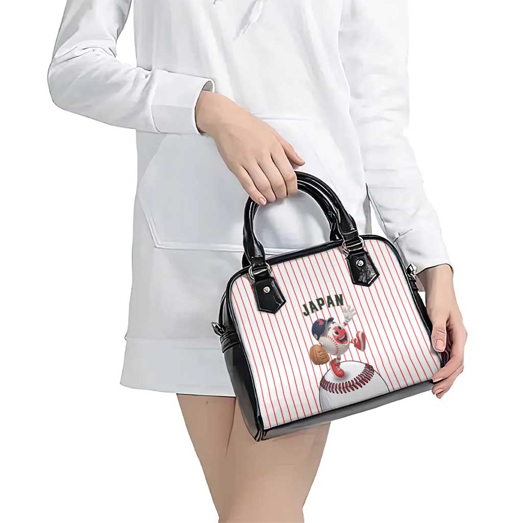 Japan Baseball Shoulder Handbag Japanese Flag Mascot Design