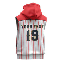 Japan Baseball Custom Sleeveless Hoodie Japanese Flag Mascot Design