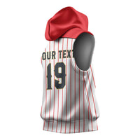 Japan Baseball Custom Sleeveless Hoodie Japanese Flag Mascot Design