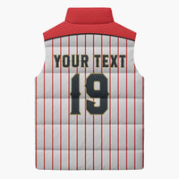 Japan Baseball Custom Sleeveless Puffer Jacket Japanese Flag Mascot Design