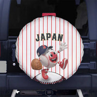 Japan Baseball Spare Tire Cover Japanese Flag Mascot Design