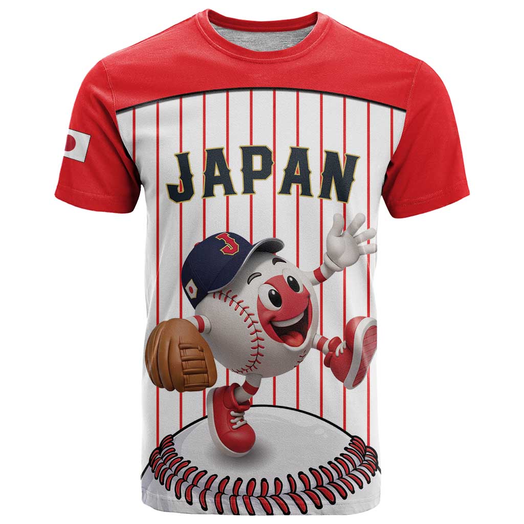 Japan Baseball Custom T Shirt Japanese Flag Mascot Design
