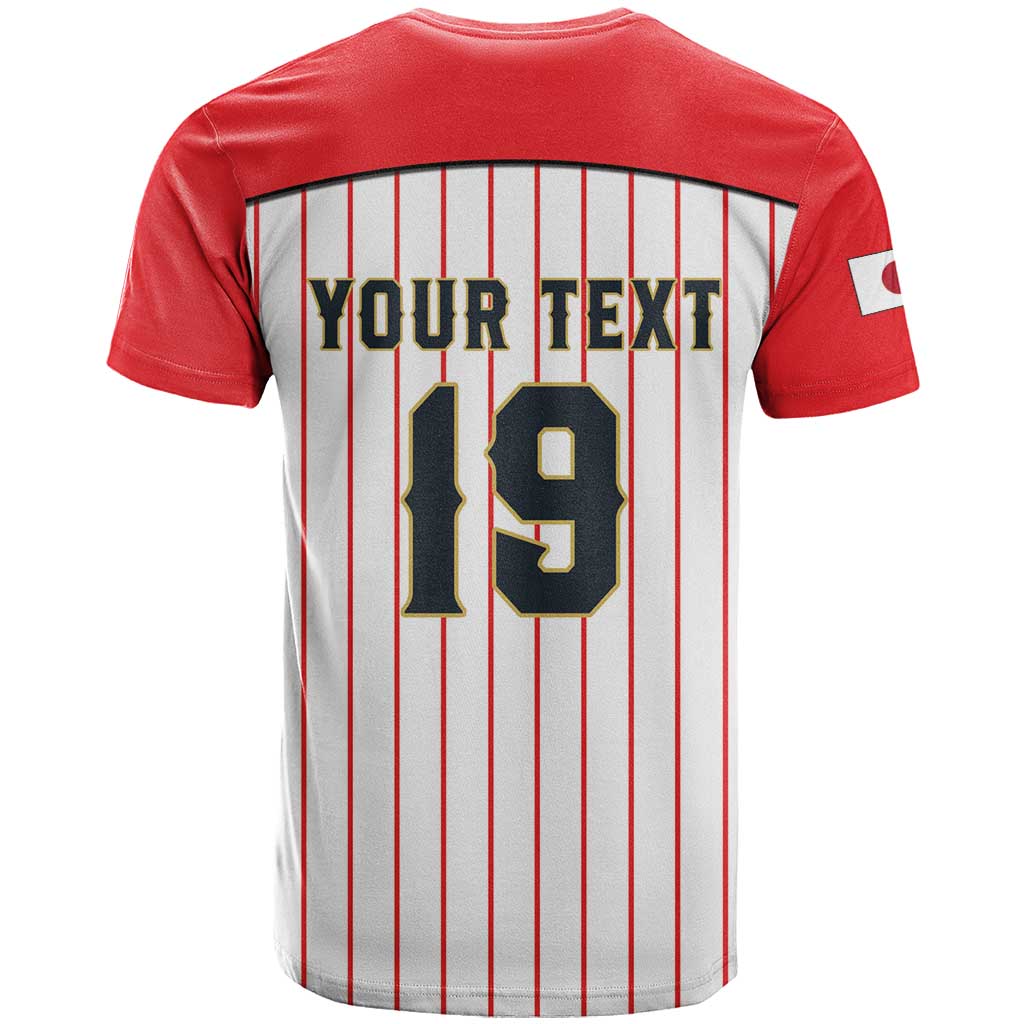 Japan Baseball Custom T Shirt Japanese Flag Mascot Design