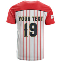 Japan Baseball Custom T Shirt Japanese Flag Mascot Design