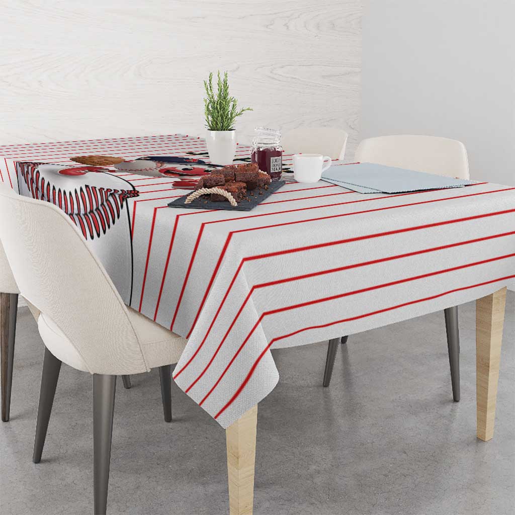 Japan Baseball Tablecloth Japanese Flag Mascot Design