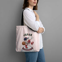Japan Baseball Tote Bag Japanese Flag Mascot Design